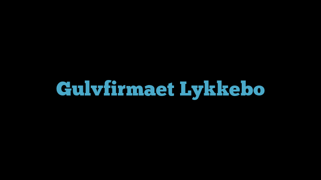 Gulvfirmaet Lykkebo